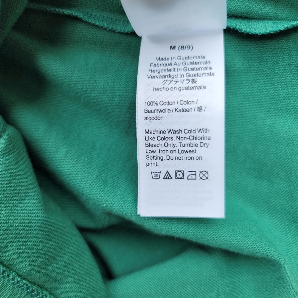 New! J.Crew sz M (8-9) Medium Green Lucky Dude Crewcuts Boys T-shirt NWT - Picture 7 of 7